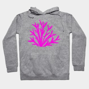 Pink watercolor tree branch art Hoodie